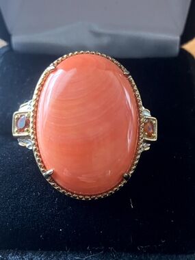 Michael Valitutti Gems En Vogue Salmon Ring